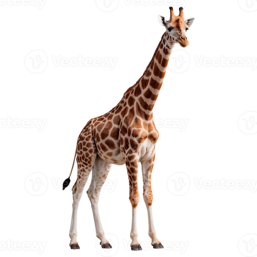 AI generated Giraffe isolated on transparent background png
