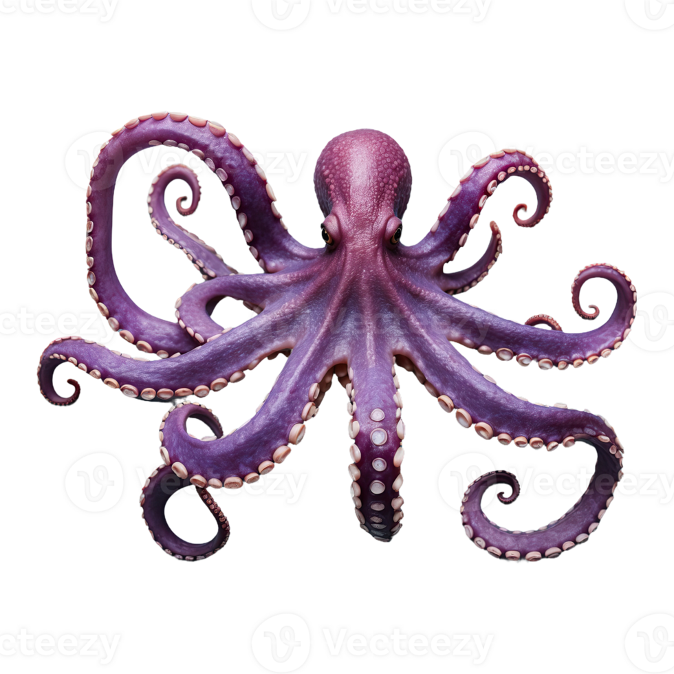 AI generated Octopus Tentacle isolated on transparent background png