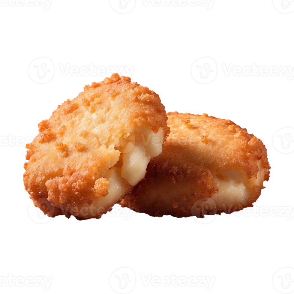 AI generated chicken nuggets isolated on transparent background png