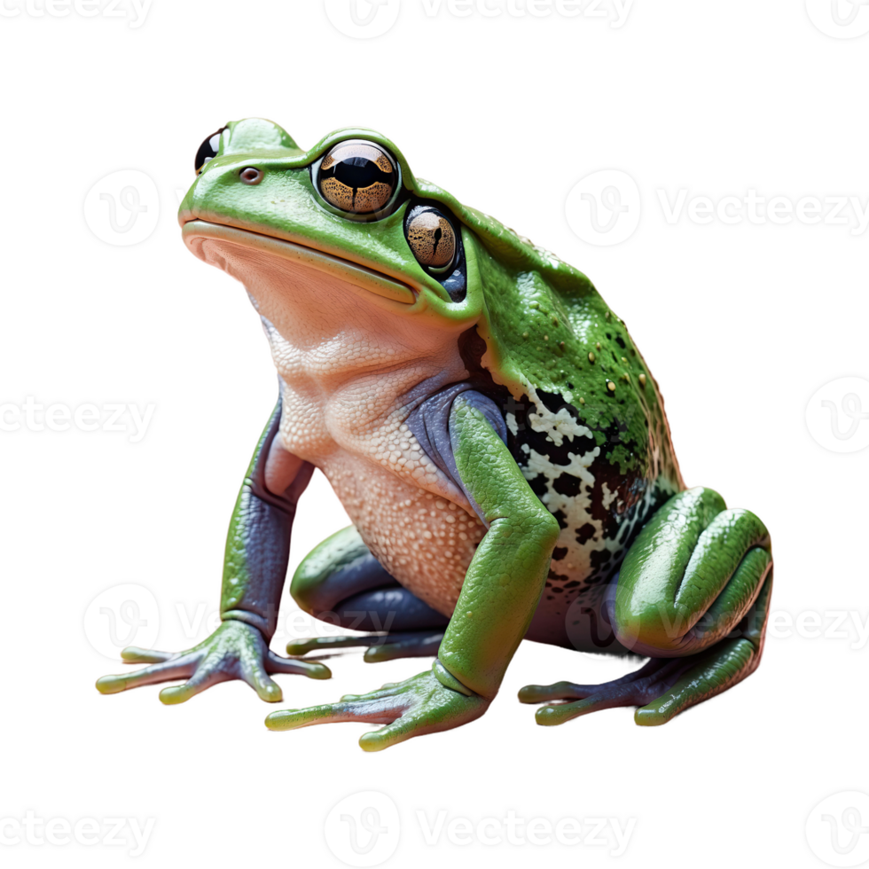 AI generated Frog isolated on transparent background png