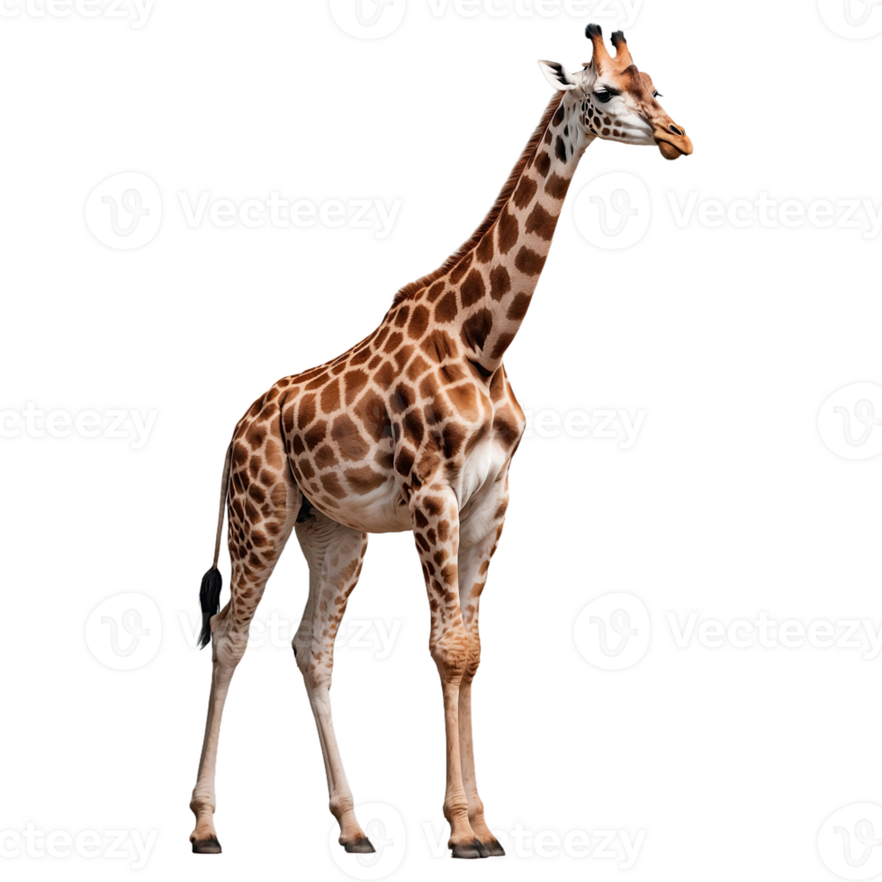 AI generated Giraffe isolated on transparent background png