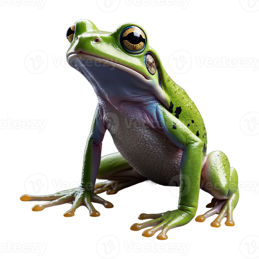 AI generated Frog isolated on transparent background png