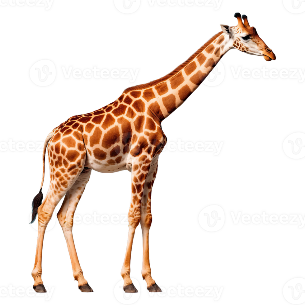 AI generated Giraffe isolated on transparent background png