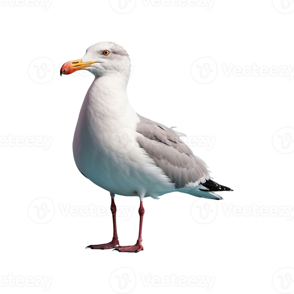 AI generated Seagull bird isolated on transparent background png