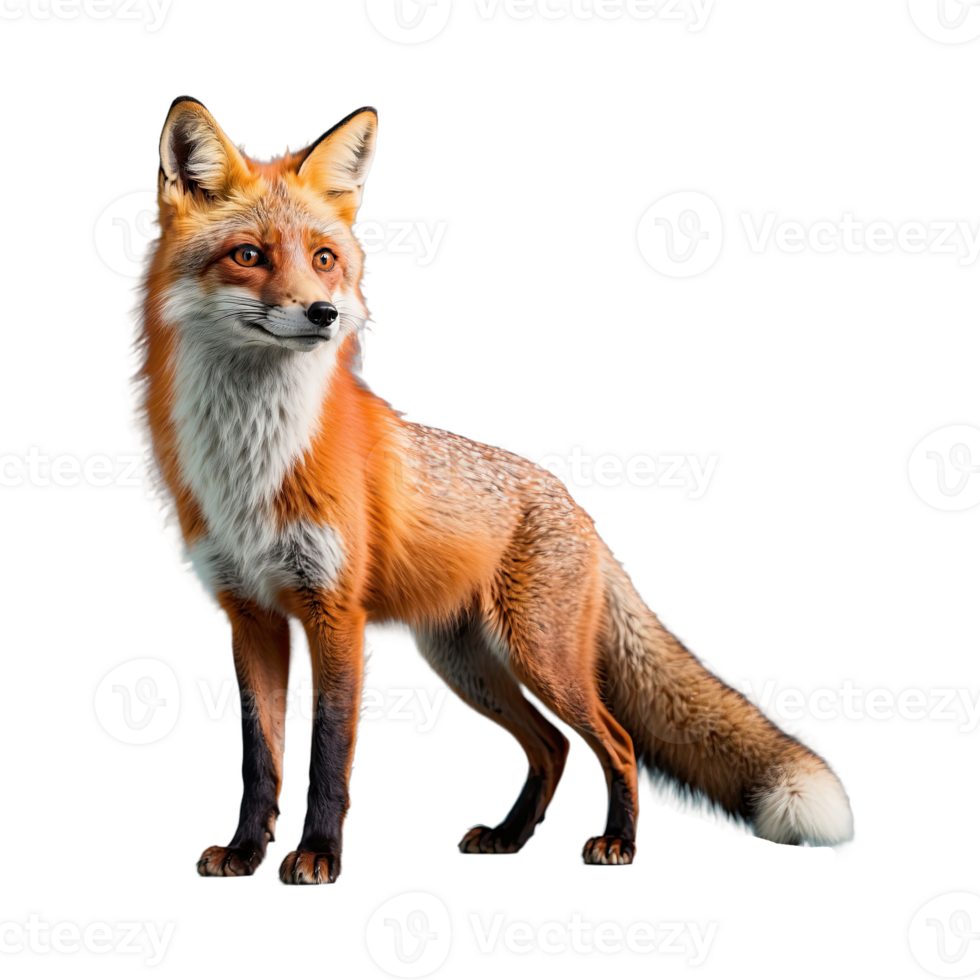 AI generated Fox isolated on transparent background png
