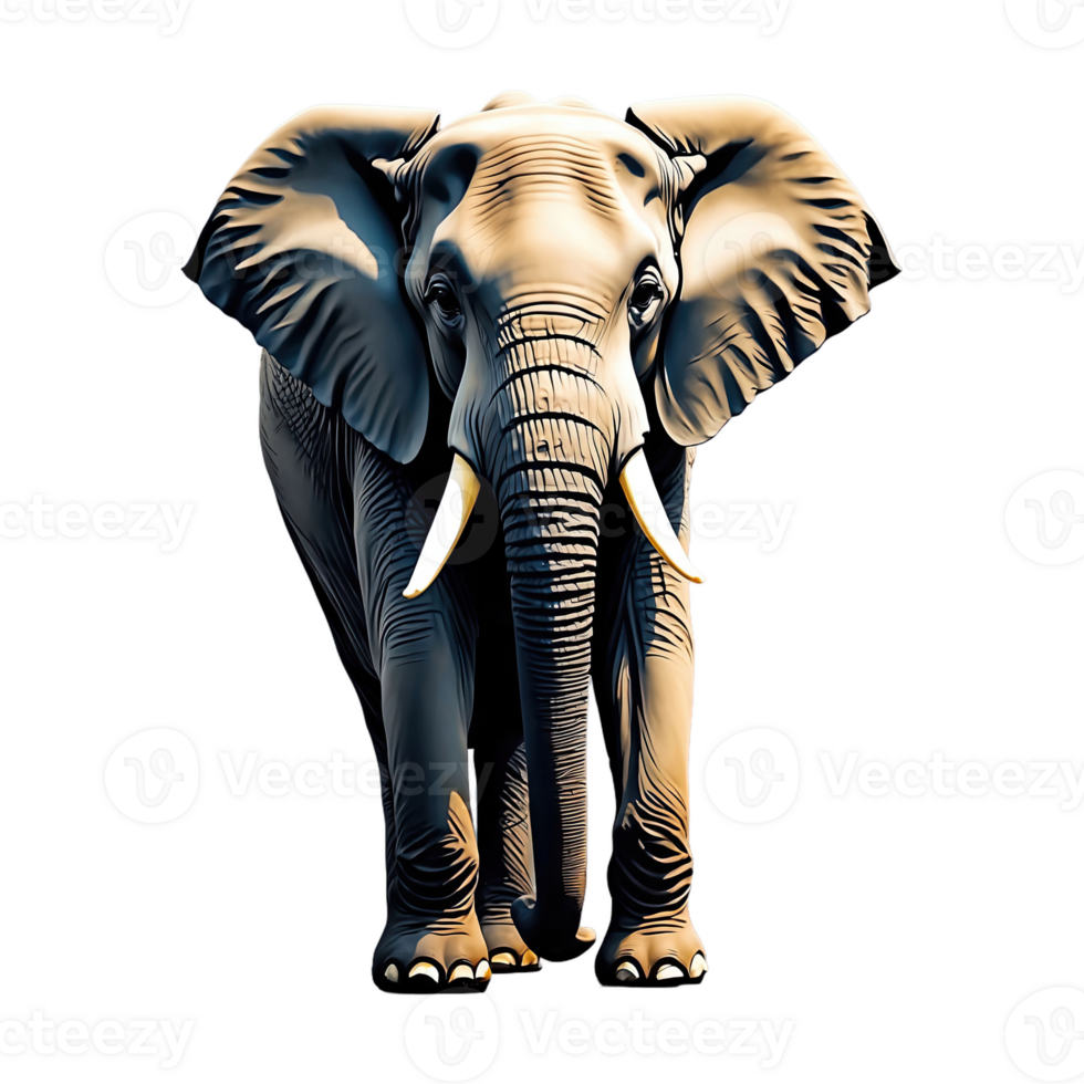 AI generated Elephant isolated on transparent background png