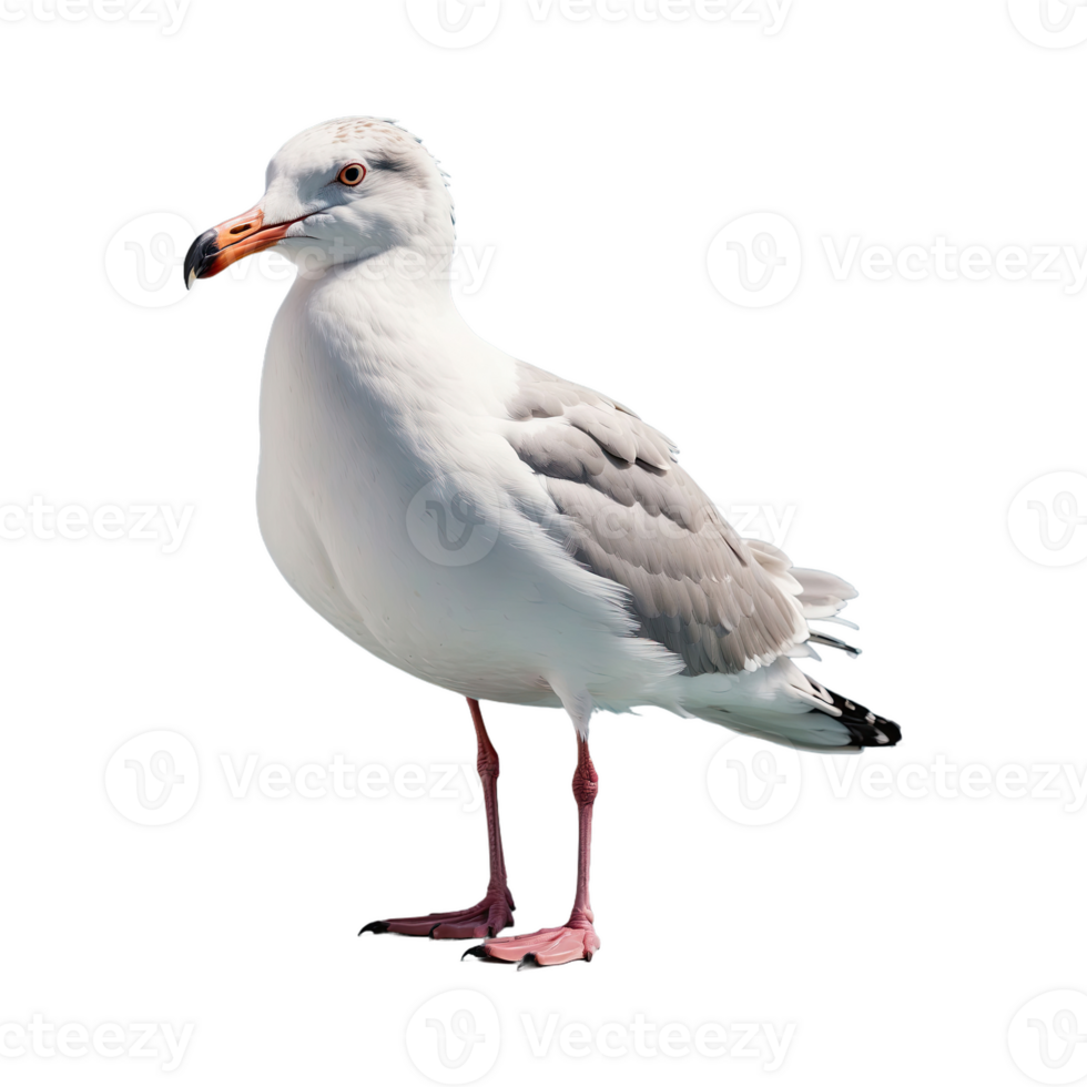 ai gegenereerd zeemeeuw vogel geïsoleerd Aan transparant achtergrond png