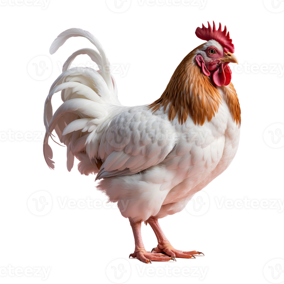 ai généré poulet isolé sur transparent Contexte png