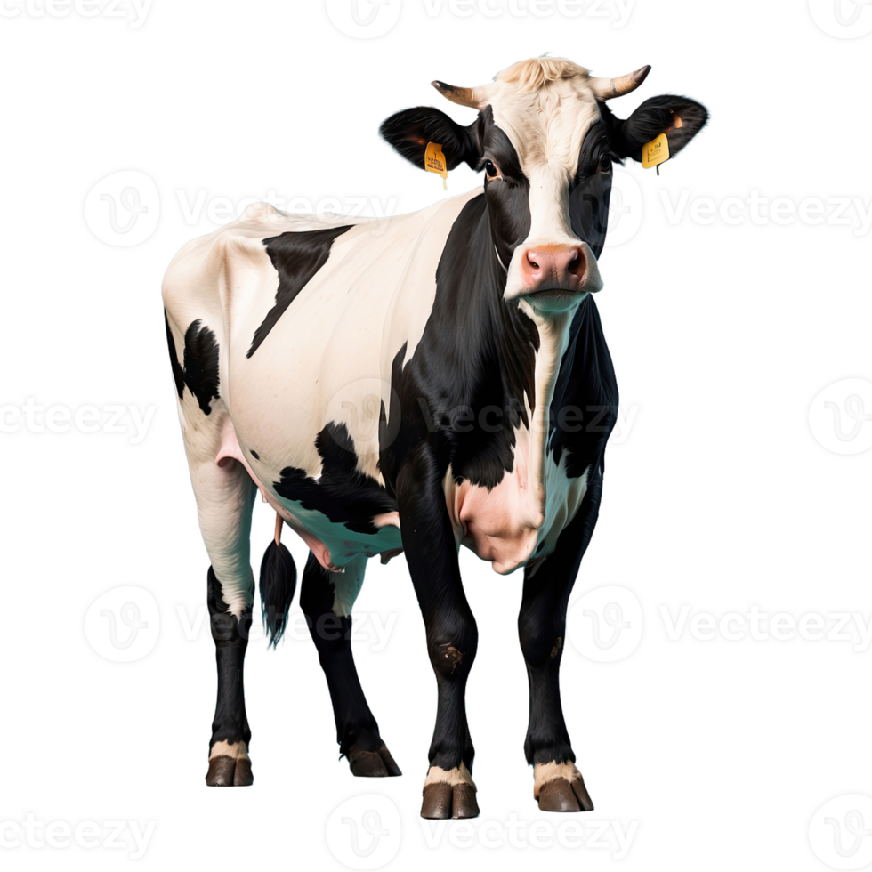 AI generated Cow isolated on transparent background png