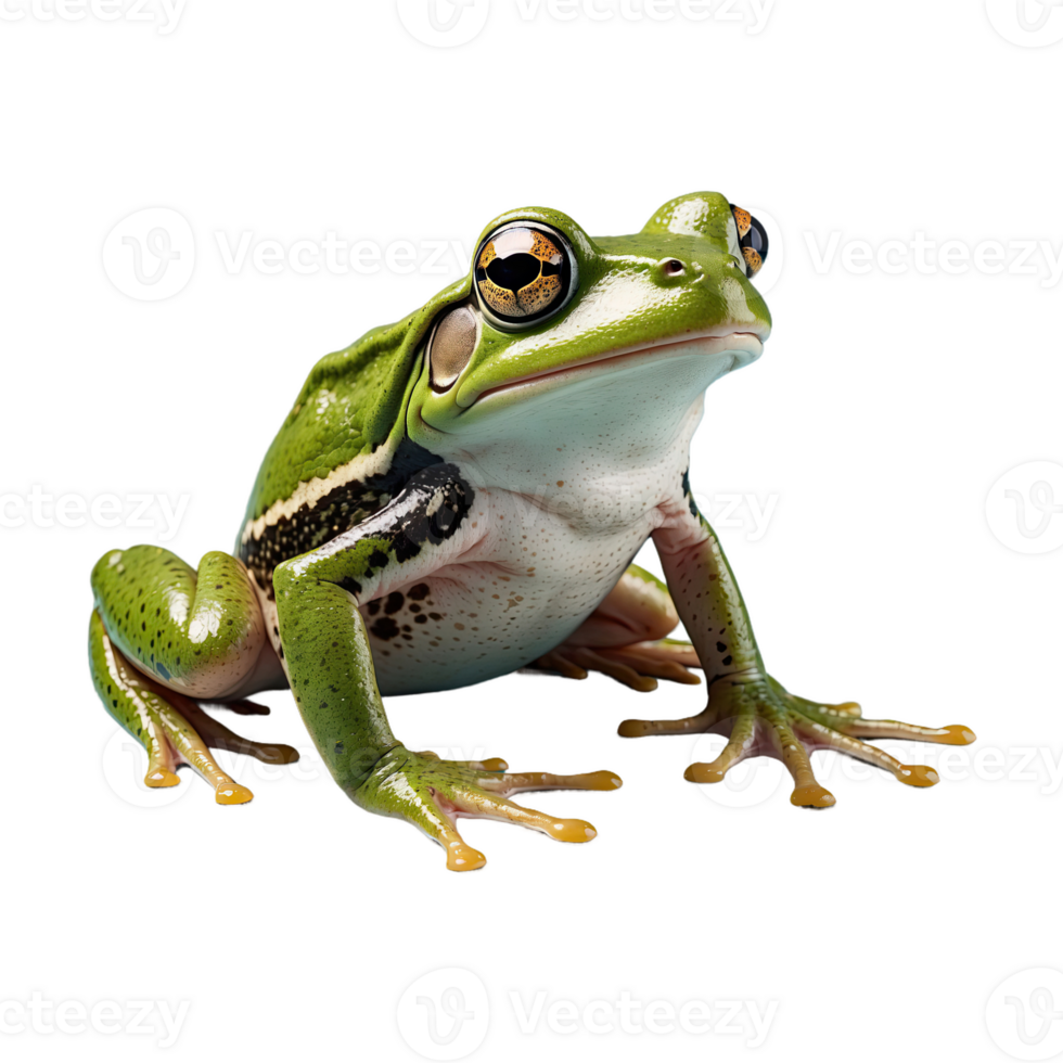 ai généré grenouille isolé sur transparent Contexte png