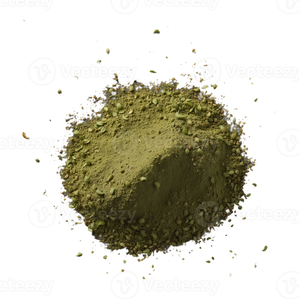 AI generated Indian spice heap of coriander powder isolated on transparent background png