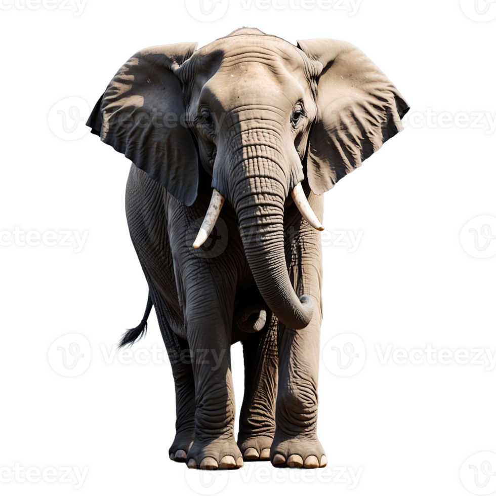 ai généré l'éléphant isolé sur transparent Contexte png