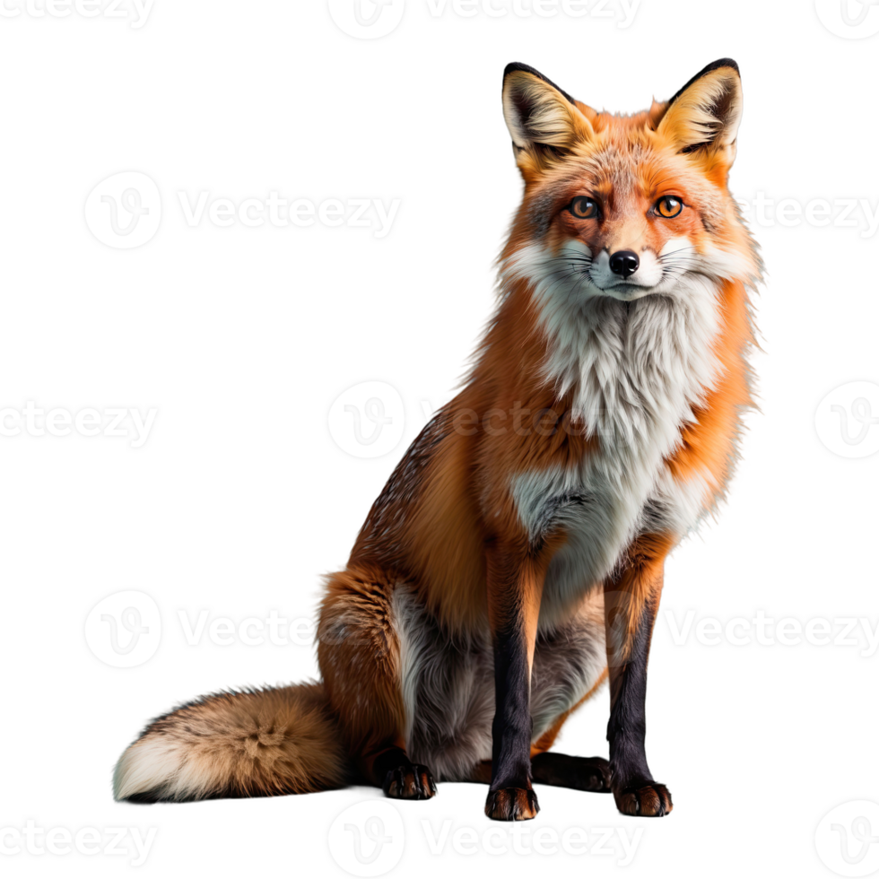 AI generated Fox isolated on transparent background png