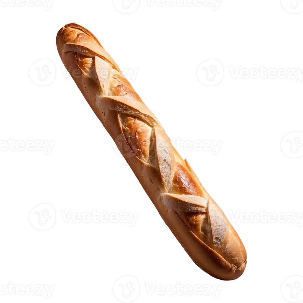 AI generated Baguette Long isolated on transparent background png