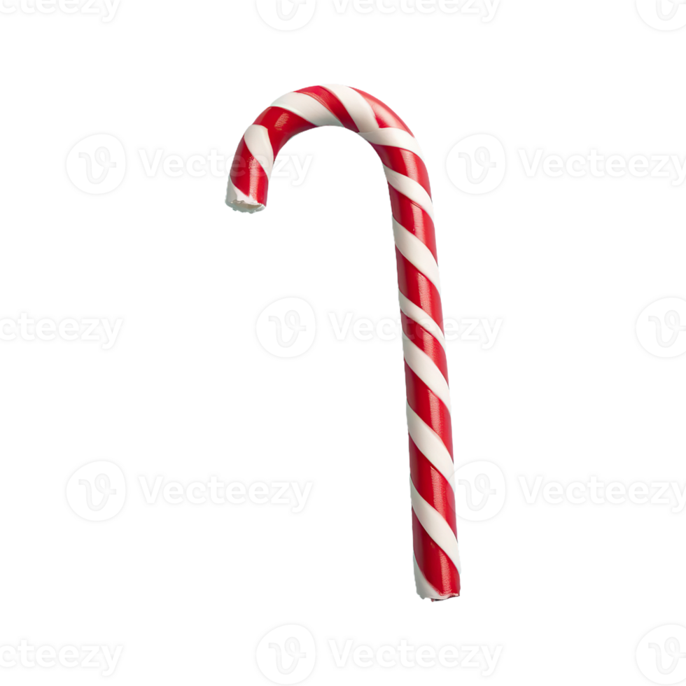 AI generated Candy Cane isolated on transparent background png