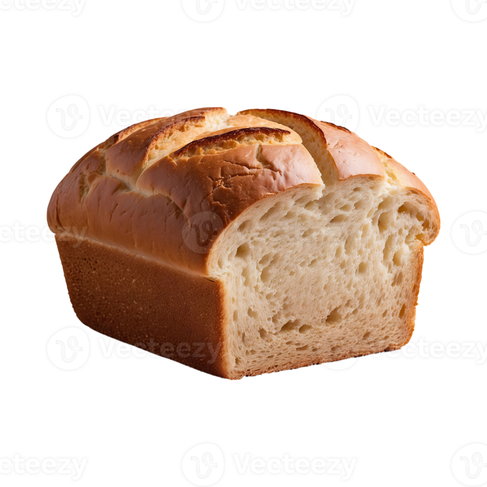 AI generated Bread Loaf isolated on transparent background png