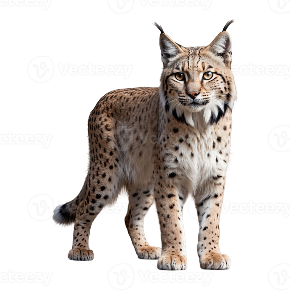 AI generated Lynx isolated on transparent background png