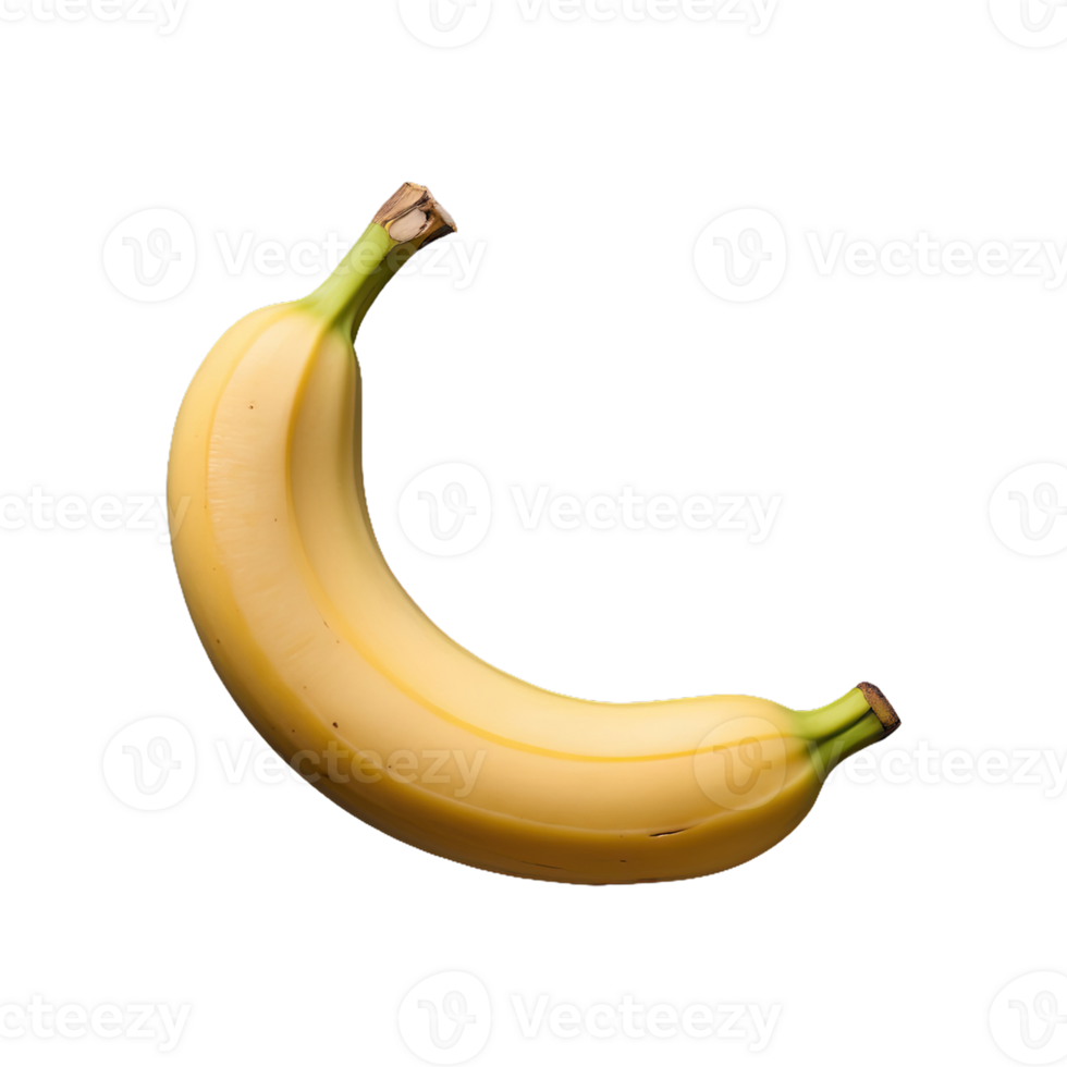 AI generated Peeled Banana isolated on transparent background png