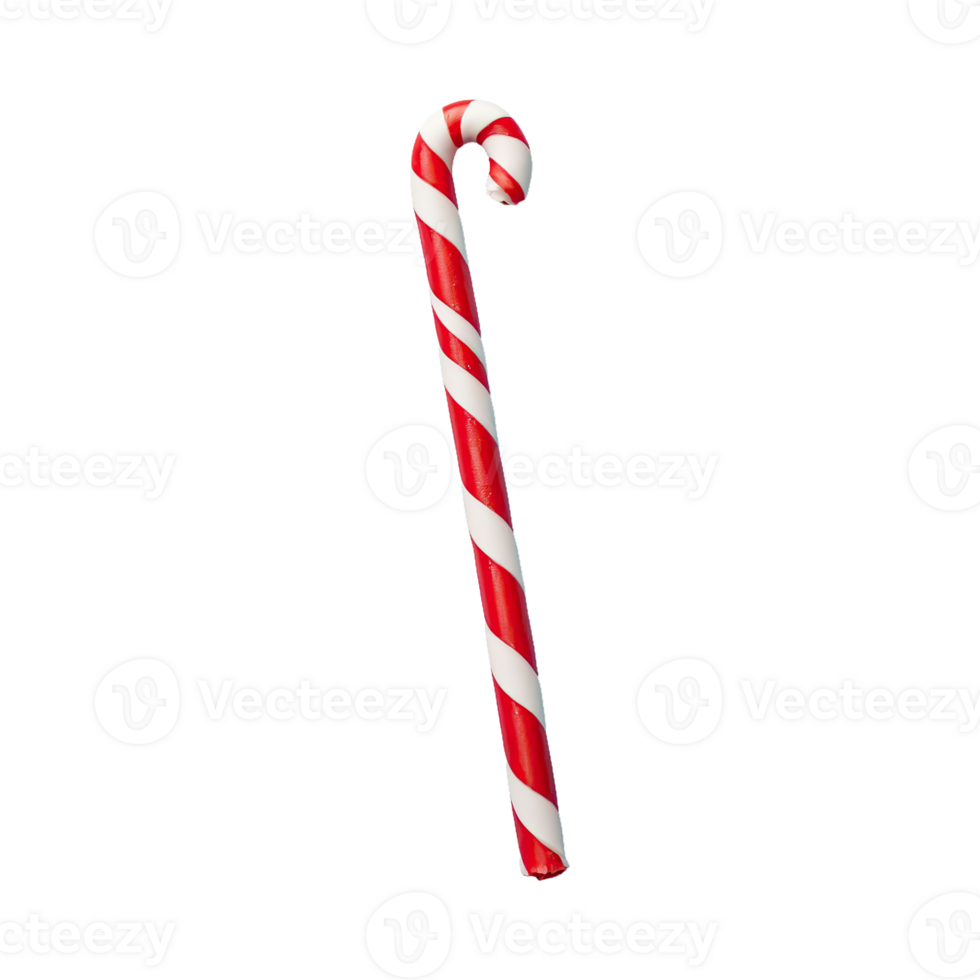 AI generated Candy Cane isolated on transparent background png