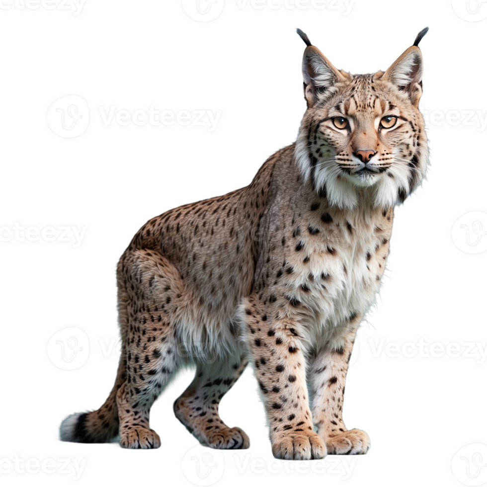 AI generated Lynx isolated on transparent background png