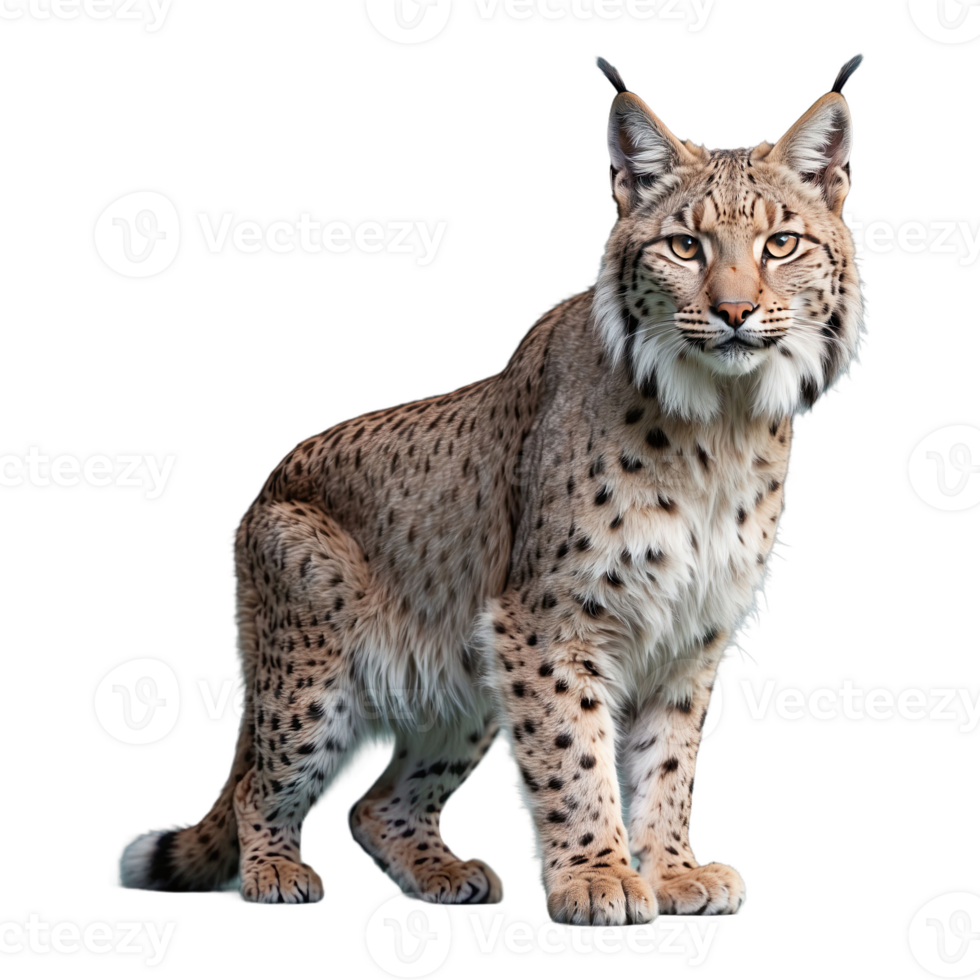 ai generiert Luchs isoliert auf transparent Hintergrund png