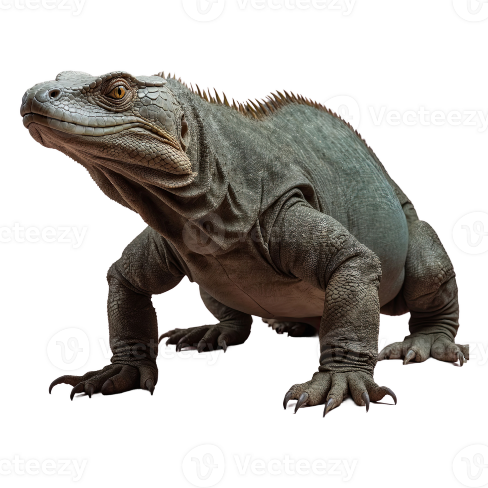 ai généré Komodo dragon isolé sur transparent Contexte png