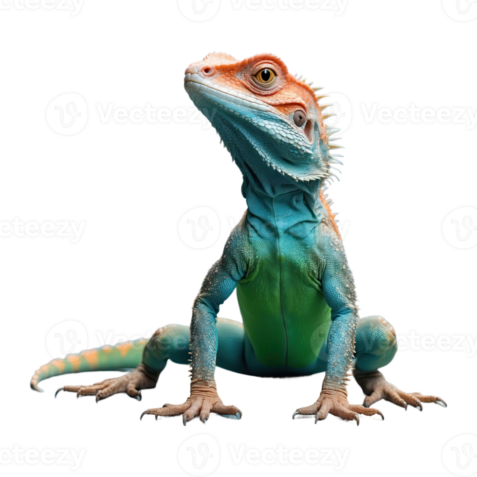 AI generated Lizard isolated on transparent background png