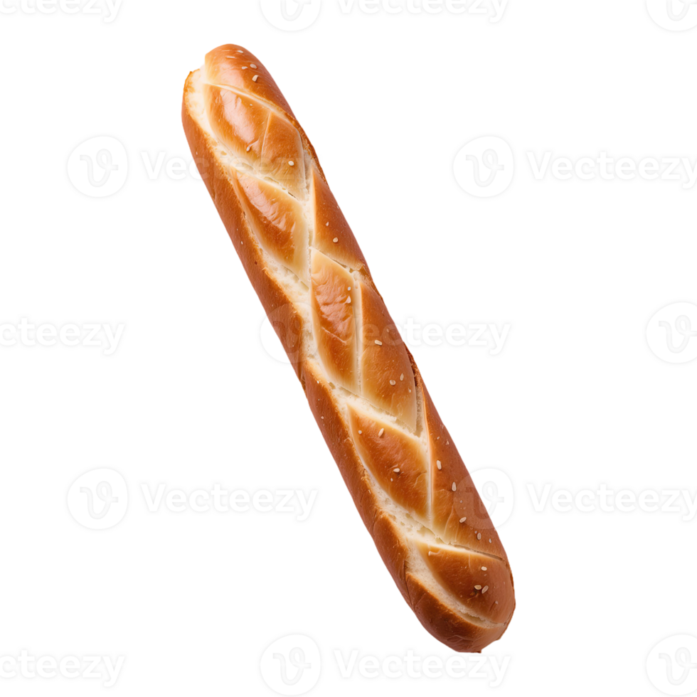 AI generated Baguette Long isolated on transparent background png