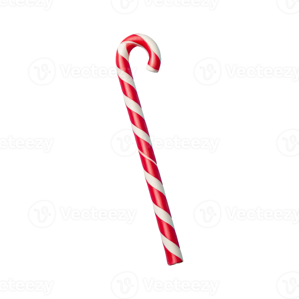 AI generated Candy Cane isolated on transparent background png