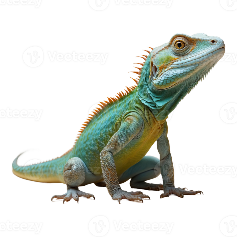 AI generated Lizard isolated on transparent background png