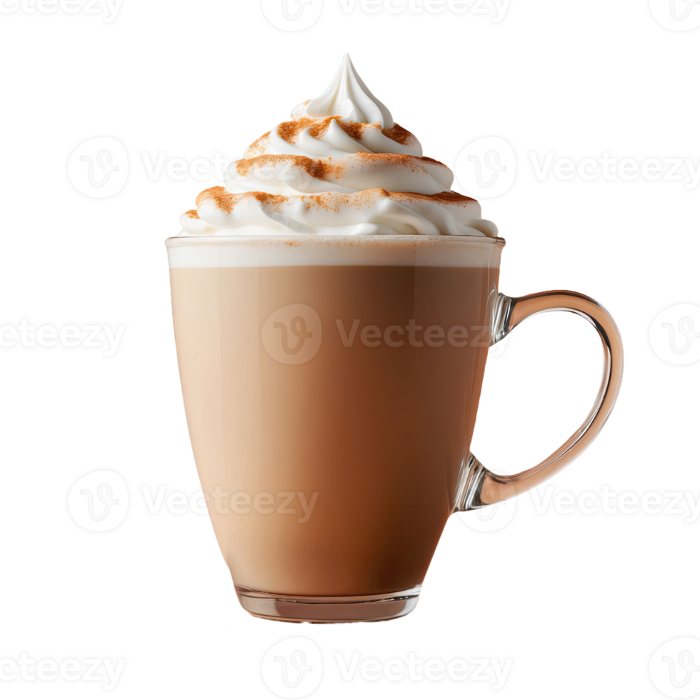 AI generated Spice Latte isolated on transparent background png