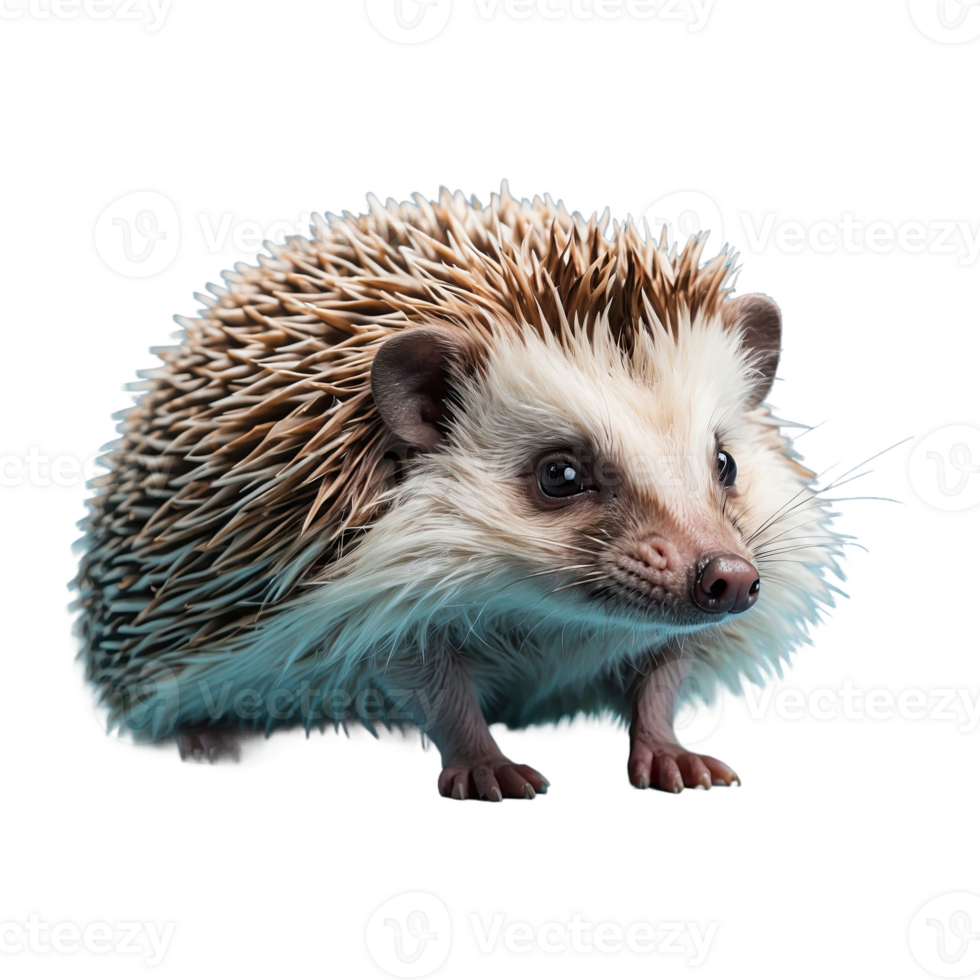 AI generated Hedgehog isolated on transparent background png