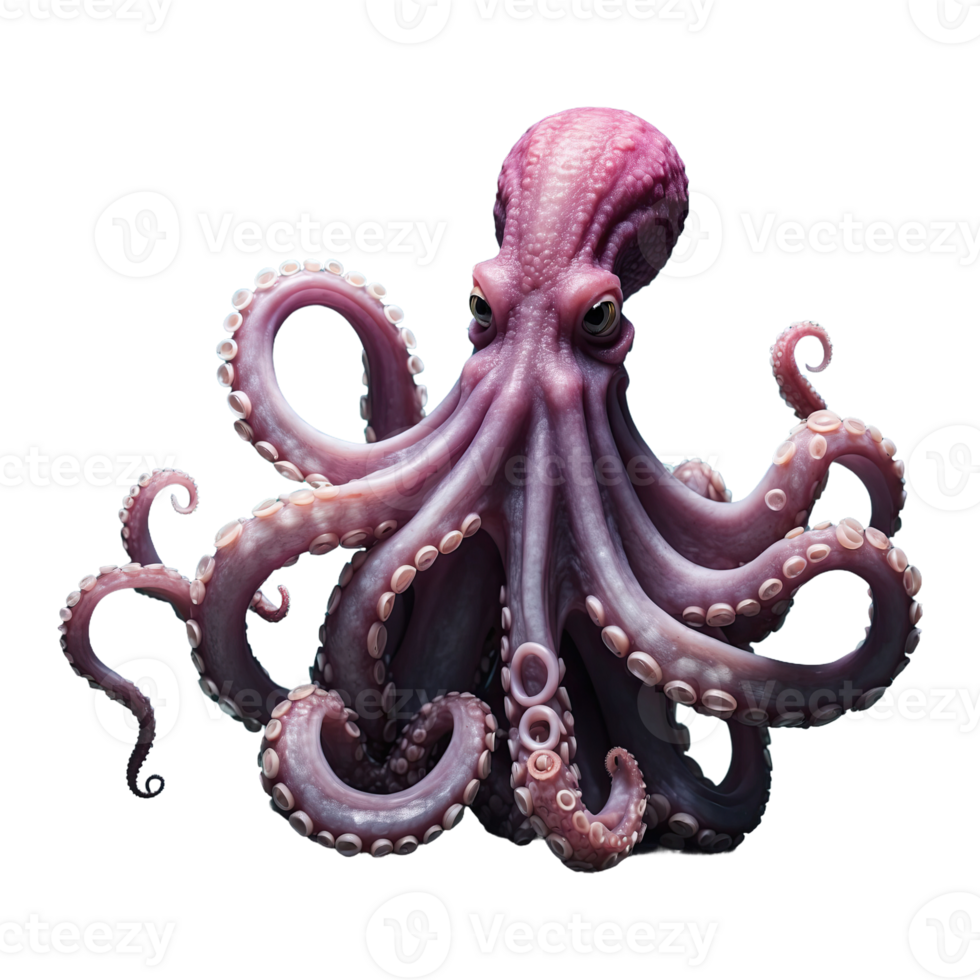 AI generated Octopus Tentacle isolated on transparent background png