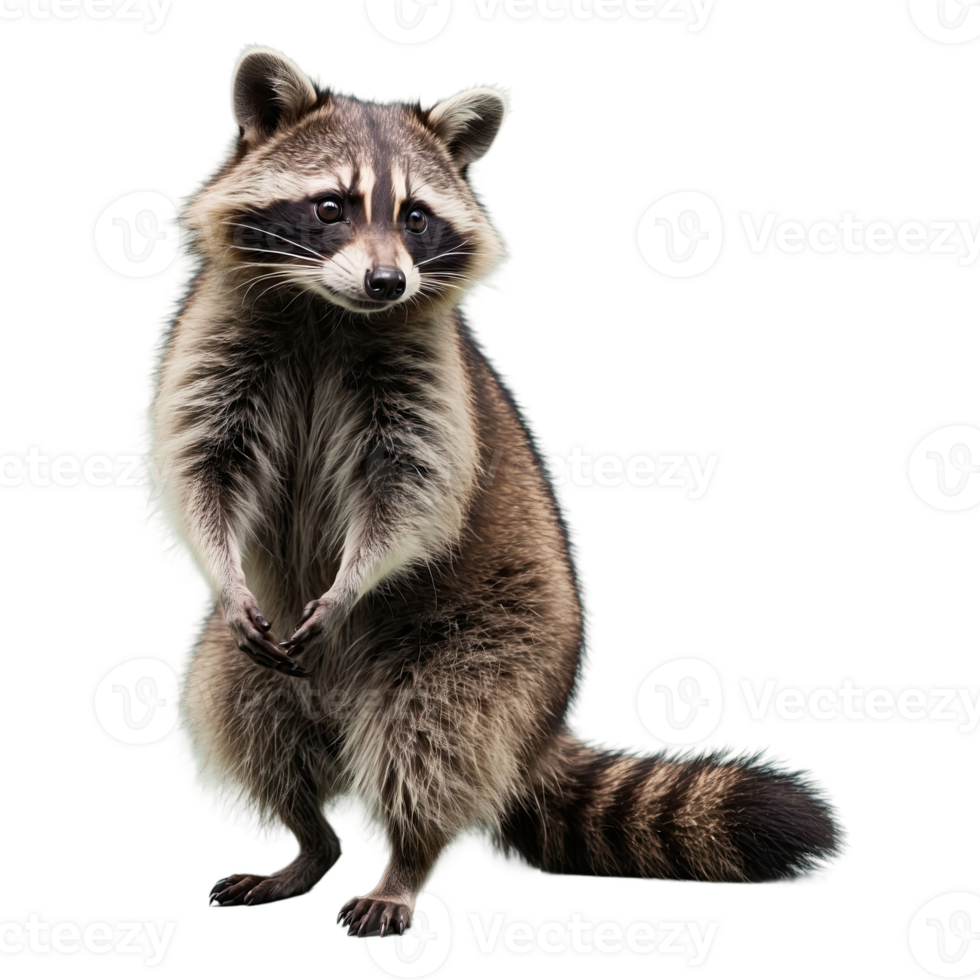 AI generated Raccoon isolated on transparent background png