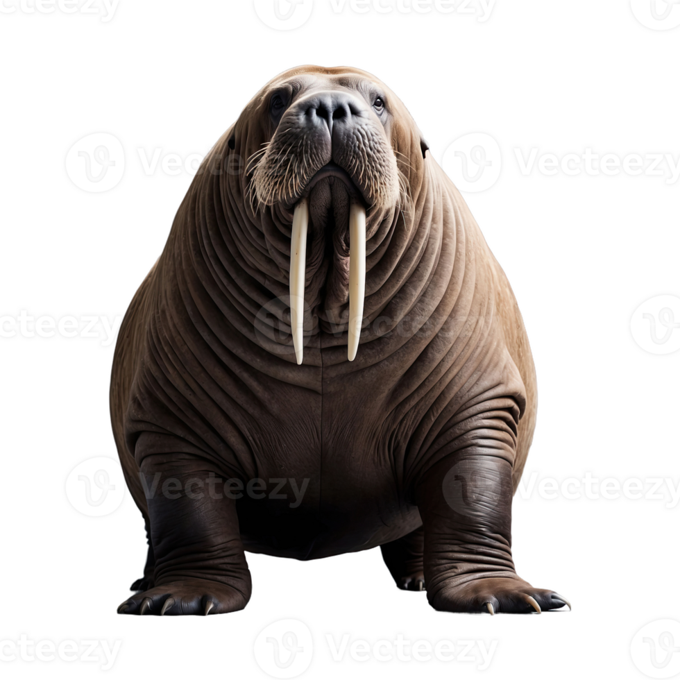 AI generated Walrus isolated on transparent background png