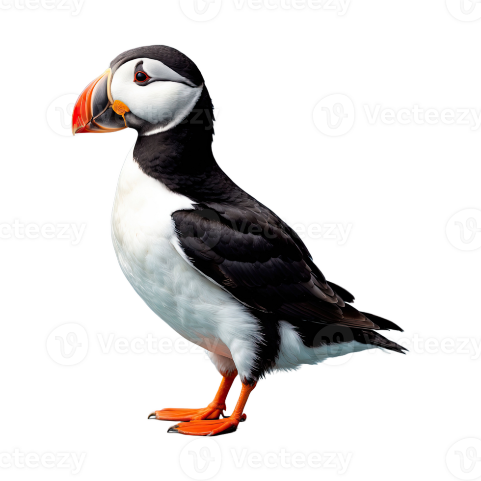 AI generated Puffin isolated on transparent background png
