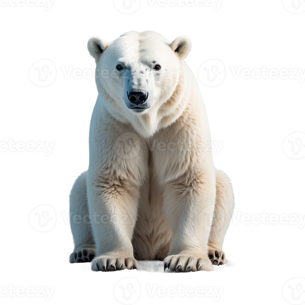 AI generated Polar Bear isolated on transparent background png