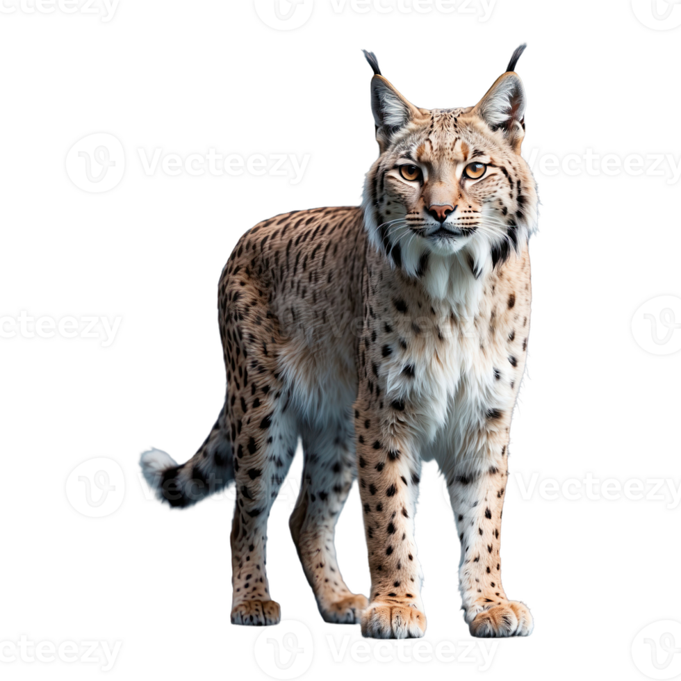 AI generated Lynx isolated on transparent background png