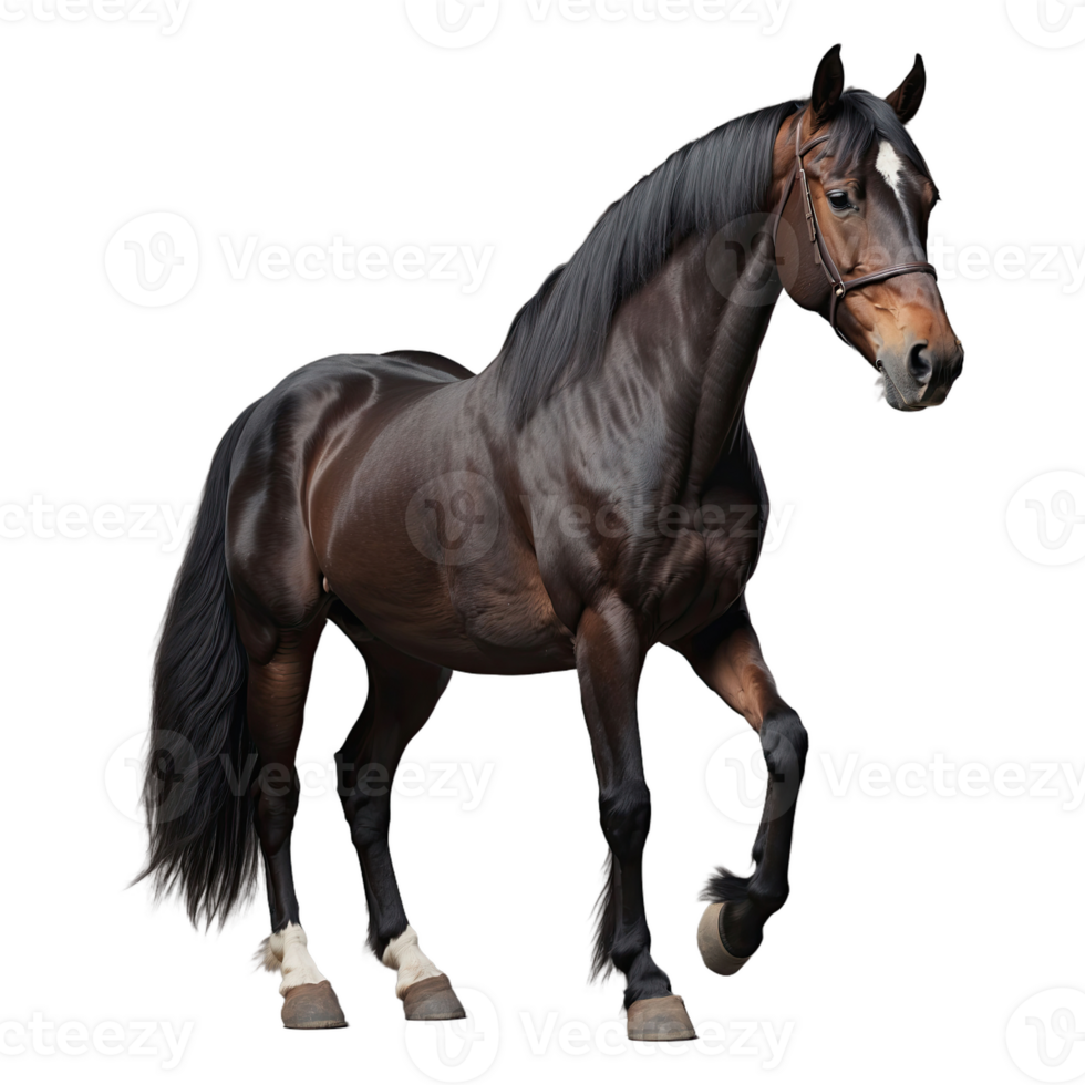 ai généré cheval isolé sur transparent Contexte png