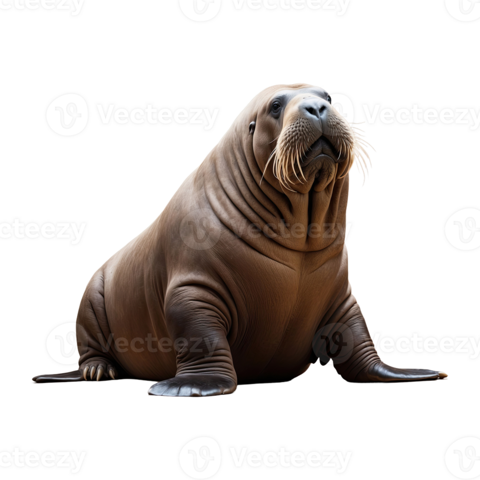 AI generated Walrus isolated on transparent background png