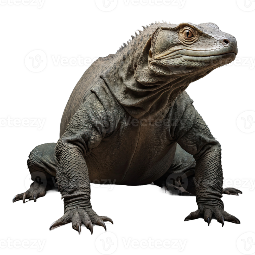 AI generated Komodo Dragon isolated on transparent background png