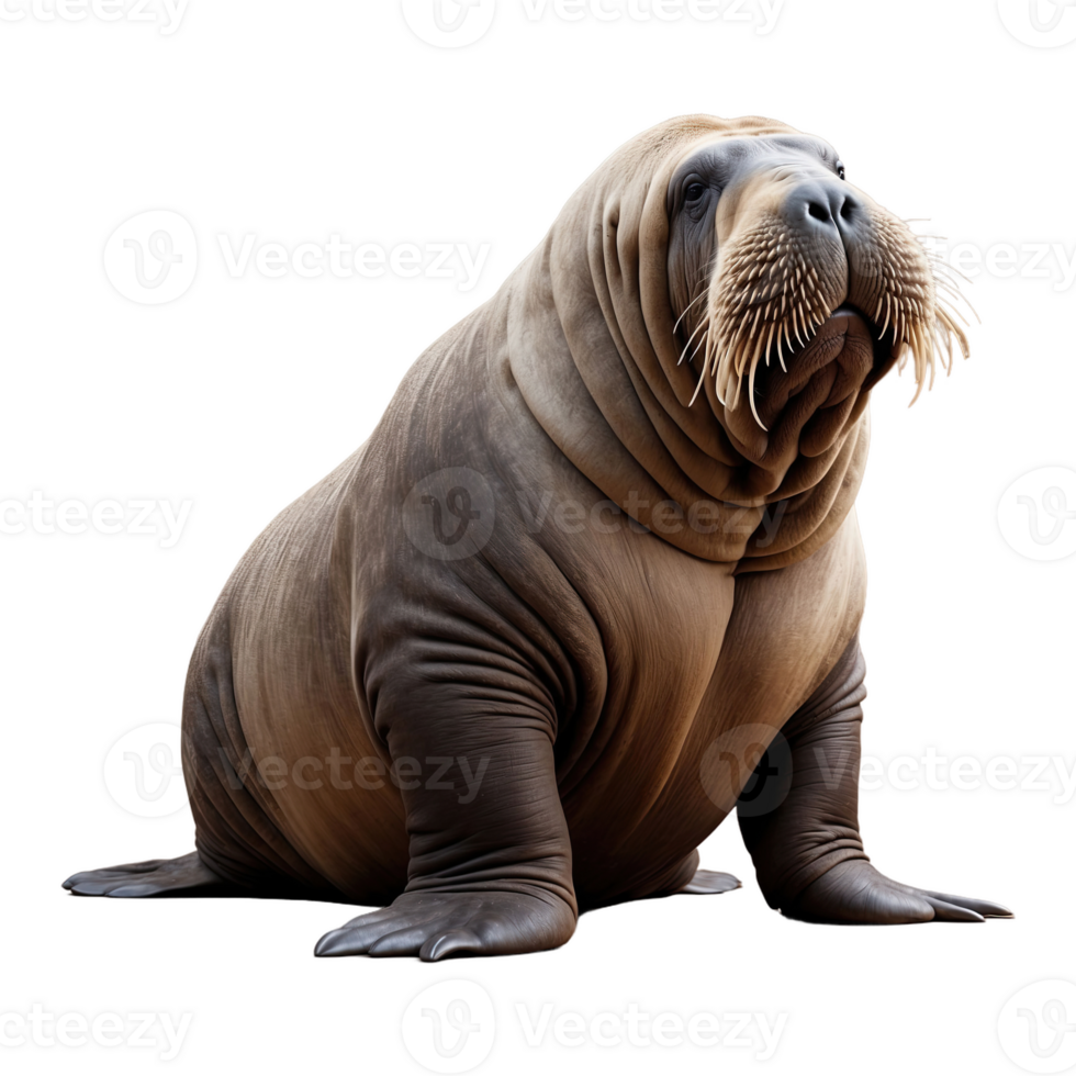 AI generated Walrus isolated on transparent background png