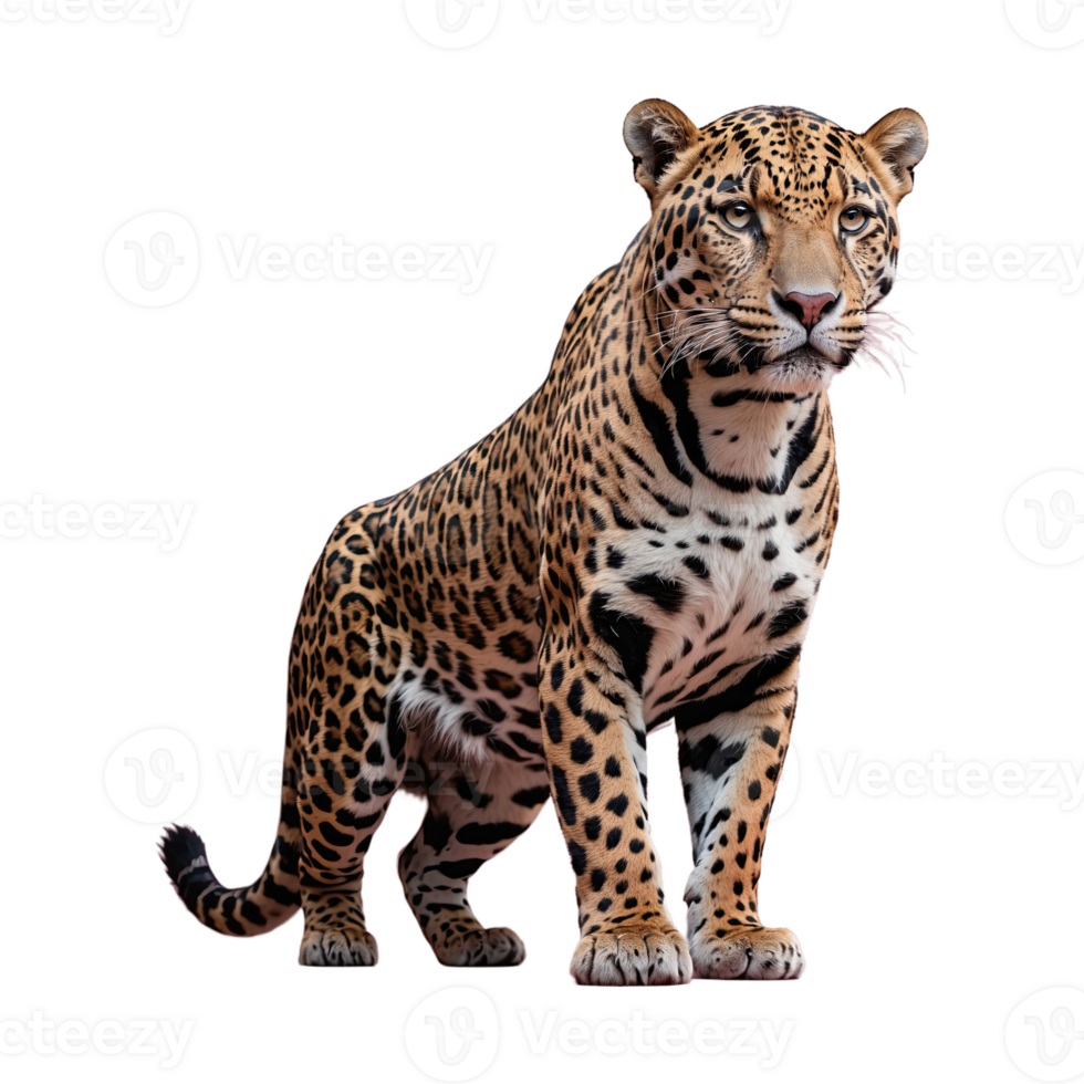 ai gerado jaguar isolado em transparente fundo png