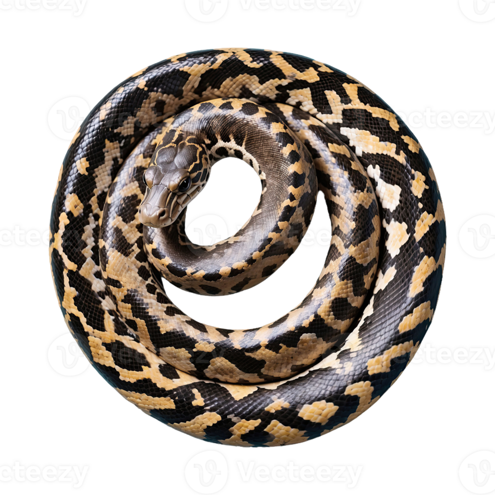 AI generated Python isolated on transparent background png