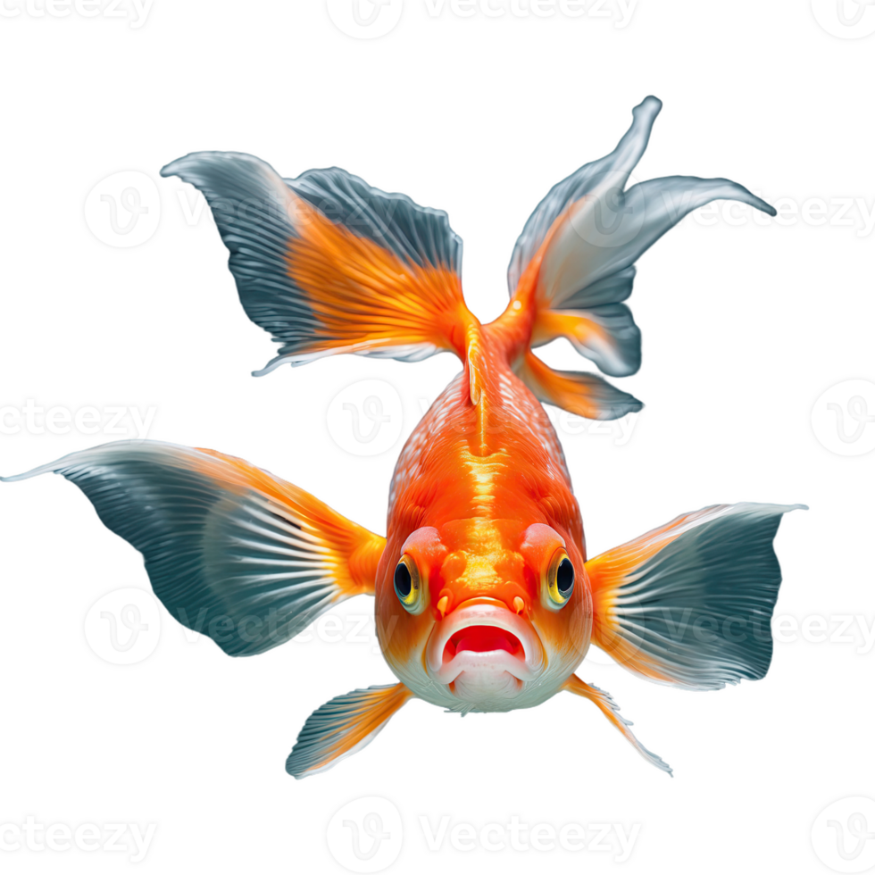 AI generated Goldfish isolated on transparent background png