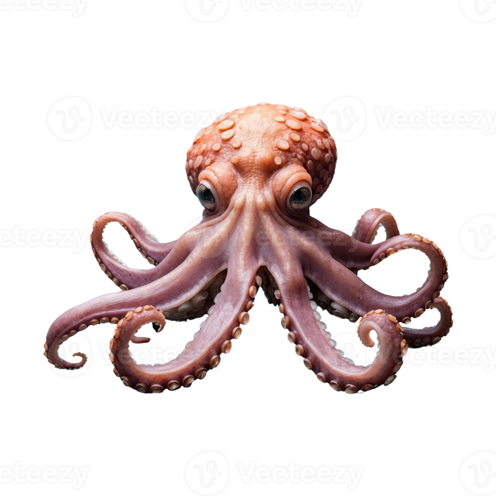 AI generated Octopus isolated on transparent background png