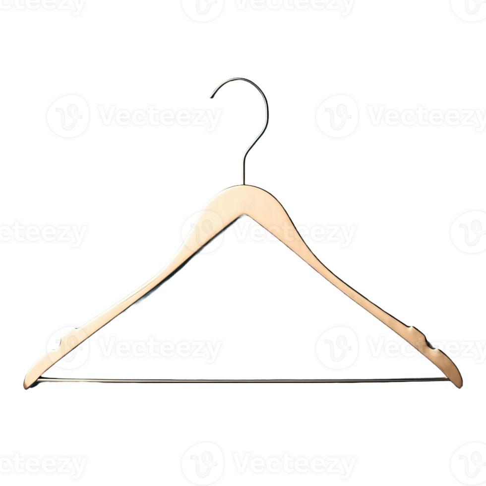 AI generated Clothes Hanger With Metal Clip isolated on transparent background png