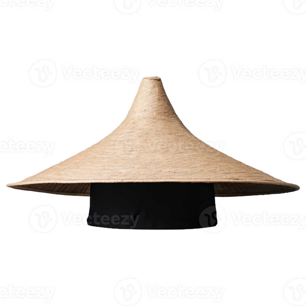 AI generated Chinese Hat isolated on transparent background png