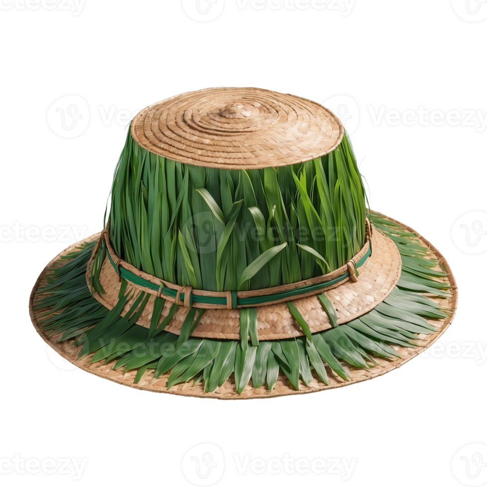 AI generated Chinese Rice Paddy Hat isolated on transparent background png