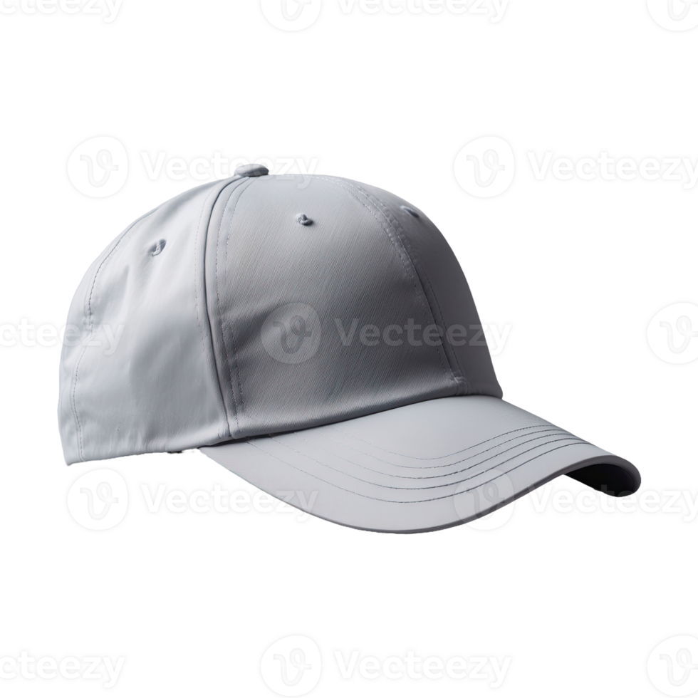 AI generated Grey Cap isolated on transparent background png